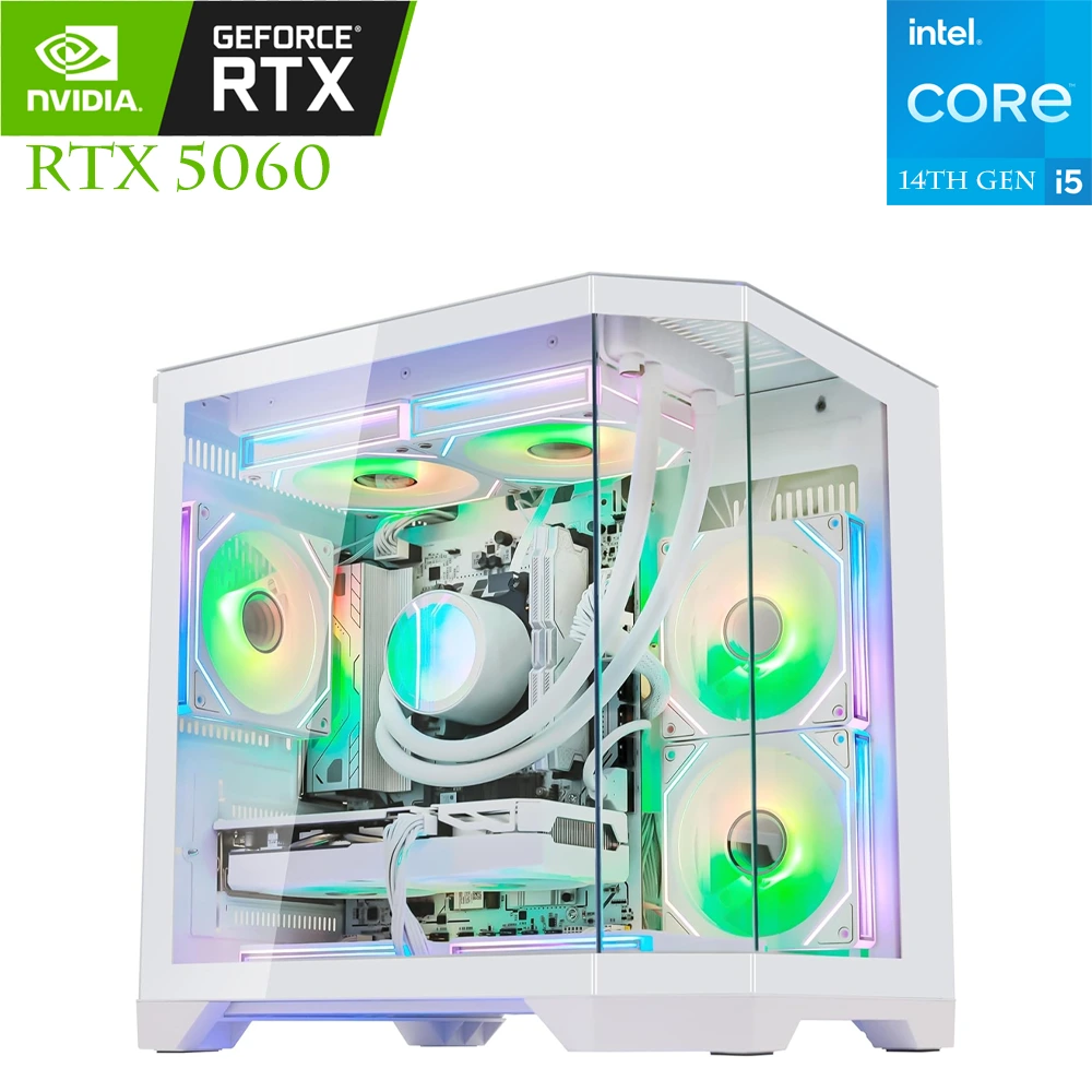 LOVINGCOOL INTEL CORE I5-14TH GEN RTX 5060 GAMING PC - WHITE-0 LOVINGCOOL INTEL CORE I5-14TH GEN RTX 5060 GAMING PC - WHITE-0