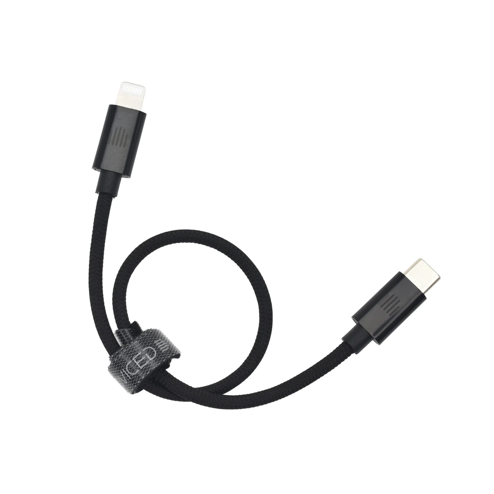 Dviced USB-C to lightning cable Charging & Data transfer 0.25m - Black-149058 Dviced USB-C to lightning cable Charging & Data transfer 0.25m - Black-149058