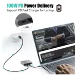 Yuanshan 4 IN 1 Type C to 2 x HDMI 4K60HZ USB3.0 PD 100W USB C HUB HDMI adapter splitter-148939