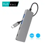 Yuanshan 4-Port USB-C Hub – 2× USB-A 3.0 + 2× USB-C 3.0 | 5Gbps High-Speed-0