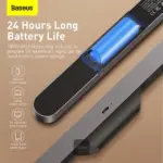 ⁦Baseus Magnetic LED Bedside Lamp Under Cabinet Lamp for Home Kitchen Room Gray⁩ - الصورة ⁦7⁩