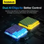 ⁦Baseus A5 Car Vacuum Cleaner 16000Pa Power Suction - Portable Cordless, LED Display, High-Efficiency Cordless Vacuum for Car & Home Use - Black⁩ - الصورة ⁦6⁩