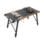 Porodo Lifestyle Cooking Set Dual Stove Camping Table - Black - Image 2