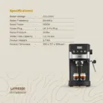 Lepresso Suprema Espresso Machine - Black - Image 7