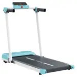 Hsm Smart Foldable Home Treadmill Supports Up To 110 Kg - Turquoise