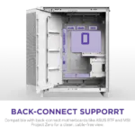 Nzxt H9 Flow Rgb (2025) Dual-chamber Mid Tower Case With Rgb Fans - All White - Image 6
