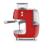 Smeg Espresso Coffee Machine With Built-in Grinder - Red - Image 4