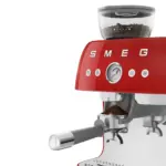 Smeg Espresso Coffee Machine With Built-in Grinder - Red - Image 6