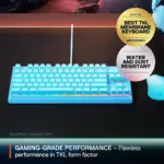 SteelSeries Apex 3 TKL RGB Gaming Keyboard - Aqua (US Layout) - Image 2
