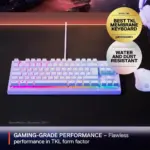 SteelSeries Apex 3 TKL RGB Gaming Keyboard - Lavender (US Layout) - Image 2