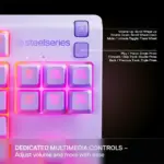 SteelSeries Apex 3 TKL RGB Gaming Keyboard - Lavender (US Layout) - Image 6