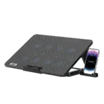 Porodo Gaming 8-Fan Ergonomic Laptop Cooling Stand with Built-in Phone Slot - Image 2