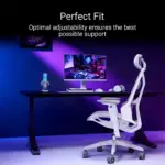 ⁦ASUS SL400C ROG Destrier Core Ergo Gaming Chair - White⁩ - الصورة ⁦4⁩