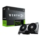 MSI Nvidia GeForce RTX 5070 12GB VENTUS 2X OC Graphics Card - Black