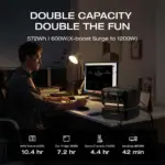 EcoFlow RIVER 3 Max (RIVER 3 Plus +Extra Battery 300) (572Wh / 600W) X-Boost 1200W - Image 4