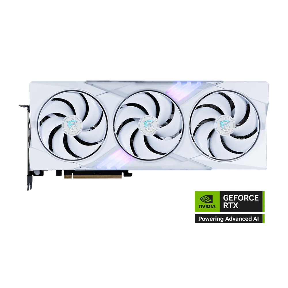 A1032 Msi Nvidia Geforce Rtx 5070 Ti 16gb Gaming Trio Oc Graphics Card - White - Image 1