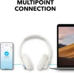 ⁦سماعات رأس لاسلكية فوق الأذن أنكر ساوندكور Q11i - أبيض⁩ - الصورة ⁦6⁩