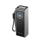 بنك طاقة إيكو فلو رابيد (25,000 مللي أمبير/ساعة، 170 واط، كابلات مدمجة وقابلة للسحب بقدرة 100 واط) - فضي