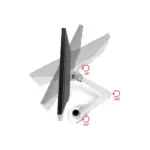 Gamvity 2-in-1 Adjustable Monitor & Laptop Arm Stand (17"–32" Monitor | 10"–15.6" Laptop) - Image 4