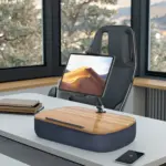 Gamvity Ergo360 Pro Adjustable Aluminum & Wooden Desktop Stand for iPad & Tablets