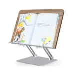 Gamvity Modern Ergonomic Adjustable Acrylic Book & Laptop Stand – Foldable & Portable - Image 2