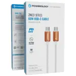 Powerology Zinco Series 60w Usb-c Cable - Orange - Image 2