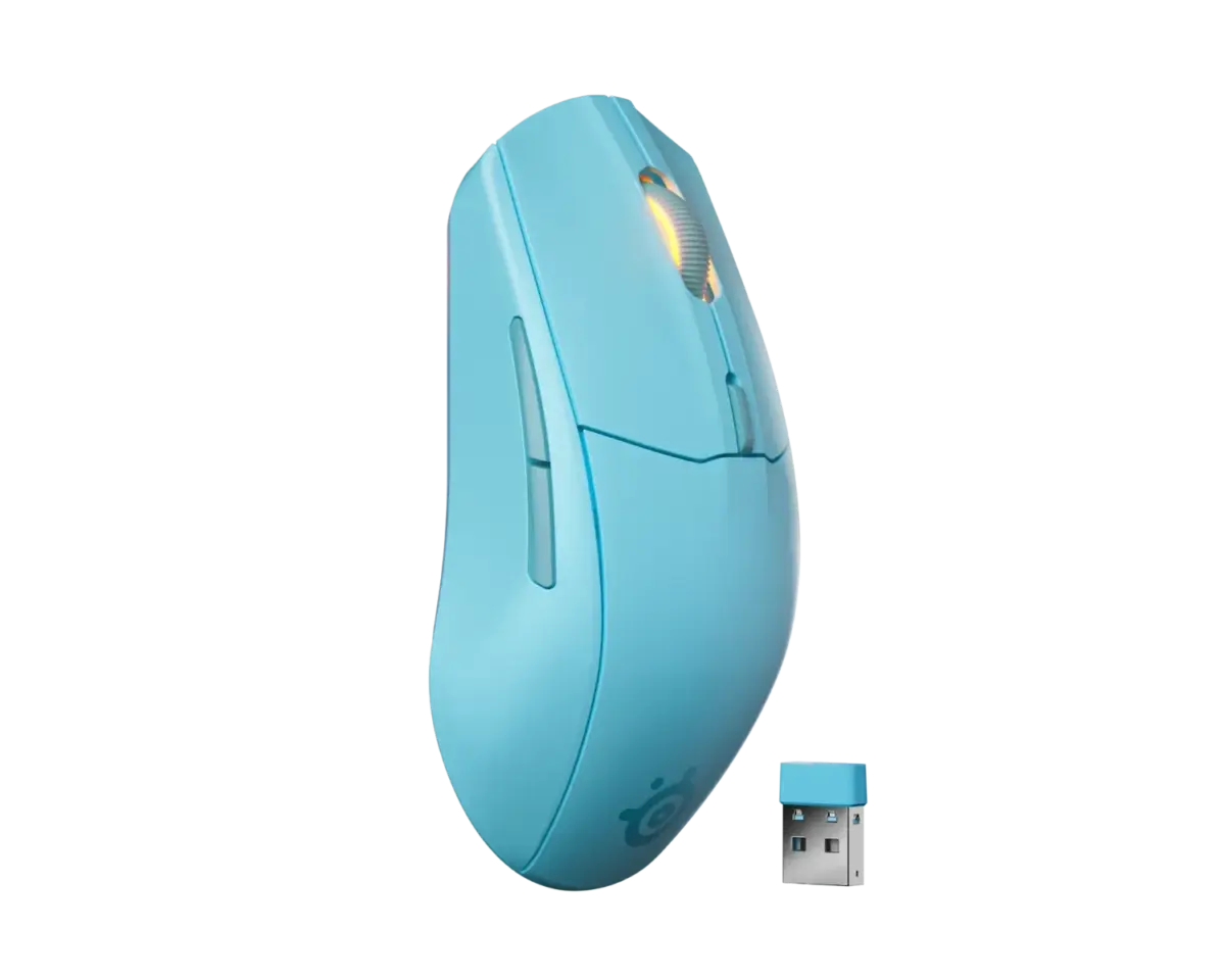 SteelSeries Rival 3 Wireless Gen 2 Gaming Mouse - Aqua US - Image 3