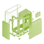 Hyte X50 Modern Performance Atx Case - Matcha - Image 4