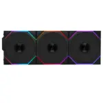 LIAN LI UNI FAN TL-LCD Wireless 120mm ARGB Case Fans with 1.6” LCD Screen (3 Pack) - Black