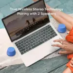 Momax 1-Vibe Go Lite Magnetic Wireless Speaker - Blue - Image 5