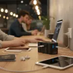 Powerology Spetrova GaN Multi-Port Universal Adapter - Black - Image 3