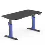 Xd2s Height Adjustable Rgb Gaming Desk Black/blue (140*70) - Image 3