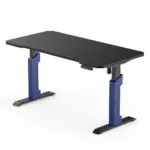 Xd2s Height Adjustable Rgb Gaming Desk Black/blue (140*70) - Image 2
