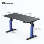 Xd2s Height Adjustable Rgb Gaming Desk Black/blue (140*70) - Image 6