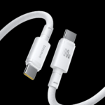 Baseus New Braided Cable USB-C to USB-C 100W 2m - White - Image 2