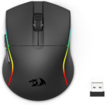 Redragon Tri-Mode Wireless Gaming Mouse M816-STD DEICIDE STANDARD, 24K DPI Ultra-Light Mouse Gaming, RGB, 6 Full Programmable Buttons Mice, Software Support, 200Hrs Long Battery Life for PC, Mac