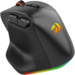 Redragon Bullseye M806 PRO Gaming Mouse, Up to 26000 Dpi, PAW3395 Sensor, 7 Programmable Buttons, 3-Mode Connection, 5 Decent Backlit Modes, Black - Image 3