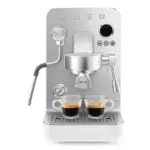 Smeg Emc02whmuk Mini Pro Espresso Coffee Machine 1.7L Water Capacity, White - Image 2