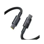 Baseus New Braided Fast Charging Cable Usb-c To Usb-c 100w 1m - Black