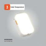 Porodo Lifestyle LumiSnap Foldable RGB Fill Light with Phone Stand - Image 3