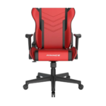 DXRaxer Prince Series Steel Frame Premium Foam Lumbar Pillow L-PVC Leather Gaming Chair- Red/Black - Image 2