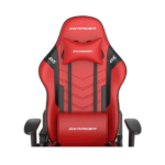 DXRaxer Prince Series Steel Frame Premium Foam Lumbar Pillow L-PVC Leather Gaming Chair- Red/Black - Image 3