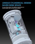 ALSEYE FC-01 Cylinder Acrylic Gaming PC Case - (White) - Image 2