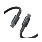 كابل Baseus الجديد المجدول من USB-C إلى USB-C بقوة 100 واط وطول 2 متر - أسود