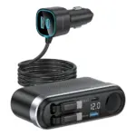 Powerology Currnex 60W Multi-Port Car Charger - Black