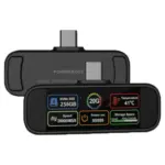 Powerology Vaultx قرص تخزين SSD محمول صغير سعة 256 جيجابايت - أسود