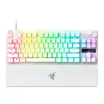 لوحة مفاتيح الألعاب السلكية Razer Huntsman V3 Pro Tenkeyless 8KHz للرياضات الإلكترونية - بمفاتيح بصرية تناظرية من الجيل الثاني - الإصدار الأبيض