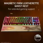 ⁦لوحة مفاتيح الألعاب Razer Huntsman V3 Pro TKL إصدار الرياضات الإلكترونية Counter-Strike 2 - ذهبي⁩ - الصورة ⁦4⁩