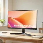 شاشة Samsung S3 S24F330EAM قياس 24 بوصة بدقة FHD ولوحة VA بتردد 100 هرتز وزمن استجابة 5 مللي ثانية (GTG) - السلسلة الأساسية (Essential Monitor) موديل LS24F330EAMXUE.