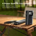 ⁦منفاخ إطارات Baseus PrimeTrip VA1 بقوة مزدوجة 2 في 1 سلكي ولاسلكي - اللون أسود⁩ - الصورة ⁦2⁩